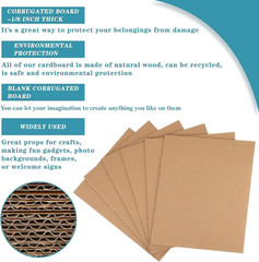 50 Pack Corrugated Cardboard Sheets Flat Hard Cardboard Inserts Back to School C