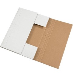 24 x 18 x 2 White Easy-Fold Mailers, USA Made