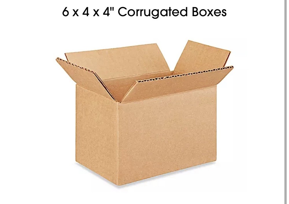 6x4x4 200 Shipping Packing Mailing Moving Boxes Corrugated Carton