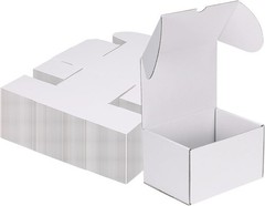 50 Pack Small White Cardboard Shipping Boxes 7x5x4 Inch for Lightweight Items