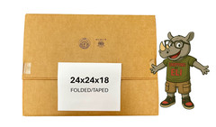24″ x 24″ x 18″ Corrugated Box – 200 lb – SINGLE