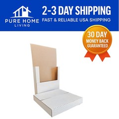 50 Pack of Height Adjustable Vinyl Record Mailers – Easy-Fold, Corrugated Design