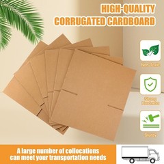 Essential 72 Pack 8x6x6 Inch Craft Boxes – Sturdy Cardboard for Gifts & Mailing