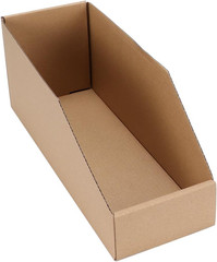 Cardboard Storage Bins 35 Pack 12x4x4.5 Inch Cardboard Boxes Corrugated Org