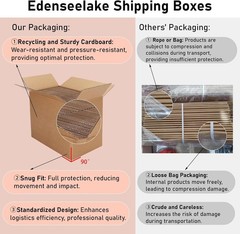 Brand New 40 Pack Small Brown Cardboard Shipping Boxes 5x5x5