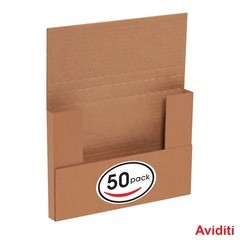 Mailer Boxes Small 9 5/8″L x 6 5/8″W x 1 1/4″H 50-Pack – Corrugated Cardboard…