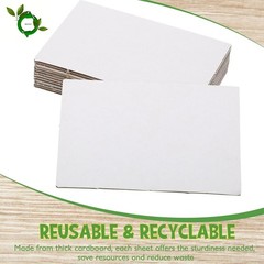 50 Pack Corrugated Cardboard Sheets Flat Hard Cardboard Inserts Back to Schoo…