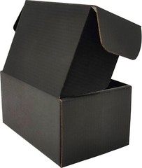 Small Black Shipping Boxes – 25 Pack Corrugated Cardboard Mailing Box Packaging