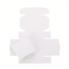 30 Pack Small Kraft Paper Gift Boxes 2.16×2.16×0.98 in Gift Boxes w/ Lid, White