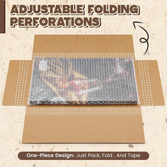 30 Pack Corrugated Comic Book Mailers 7.8 X 11 X 1.2 Inch with 30 Bubble Bags, C