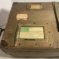 1950’s Shipping Box With Tin Corners. 20.5 X 11.5 X 6