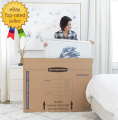 Medium up to 40 Tv/Picture Mirror Moving Box 4 Pack 37 X 4 X 27 in 7711