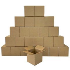 UOFFICE 25 Corrugated Boxes 14 x 14 x 14″ Cube Cardboard Shipping Box Cartons
