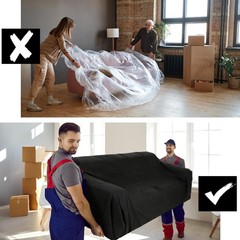 Fanfanwin 4 Pcs 80″ X 72″ Extra Large Moving Blankets Heavy Duty Packing Blan…