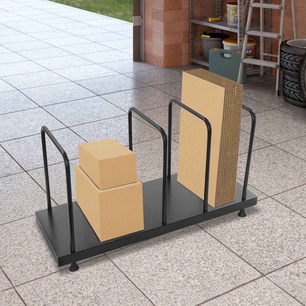 43″Lx18″Wx23″H Pole Adjustable Steel Carton Stand Cardboard Box Stand Rack