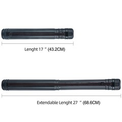TRANSON 2-Pack Small Poster Tube Storage 17 to 27 Extendable for Documents Bluep