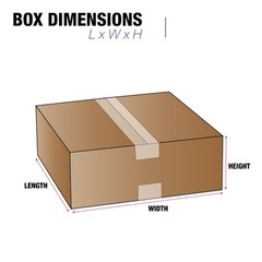 Tape Logic TL36246 Flat Corrugated Boxes, 36″ x 24″ x 6″, Kraft (Pack of 10)