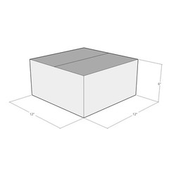 12x12x6 White Corrugated Shipping Boxes 32 ECT Single-Wall, 10/Pack