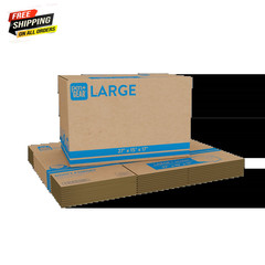 (10 Pack) Large Moving Boxes, 27L X 15W X 17H, Kraft