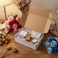 RLAVBL 30 Pack 9x6x2 Shipping Boxes, White Corrugated Cardboard Mailer Box fo…
