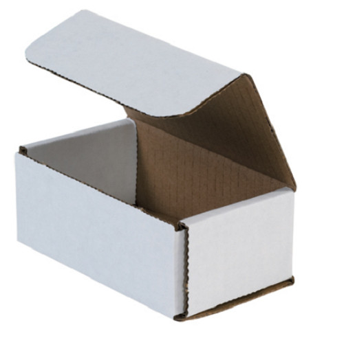 100 Pack 5x3x2 White Corrugated Shipping Mailer Packing Box Boxes 5″ x 3″ x 2″