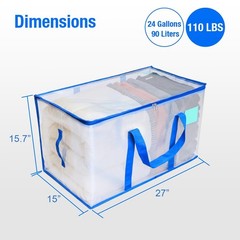 Moving Bags Heavy Duty with Smooth Dual Zippers,Heavy Duty Storage Totes with…
