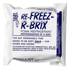 4 1/2 x 4 x 1 1/2″ Re-Freez-R-Brix? Cold Bricks 12/Case LeakProof/Reusable