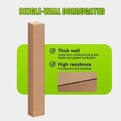 10 Pcs 4x4x40 Inch Tall Corrugated Shipping Boxes – Moving, Packaging, Mailing,