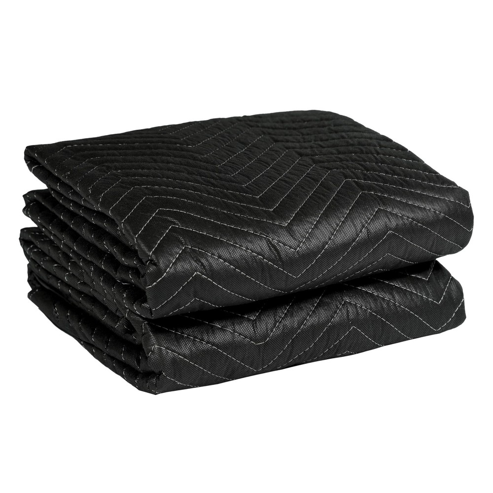 (2 Pack) Moving Blanket, 40″x 72″ Thick Moving Blankets Heavy Duty Furniture …