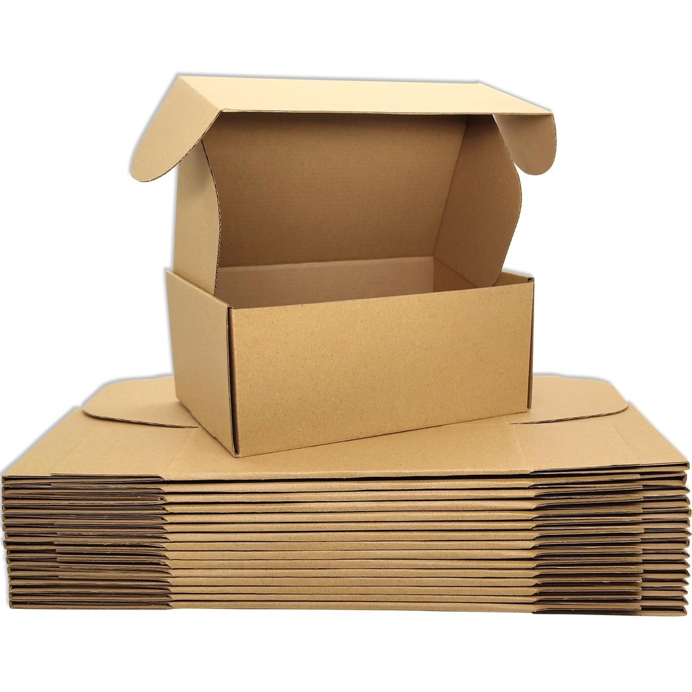 Small Brown Shipping Boxes for Small Business Pack of 25-9x6x3 inches Cardboa…