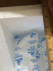 Styrofoam Insulated Medical Cooler 12″Hx12″Lx10″WwShipping Box 2 Gel Ice PacksDR