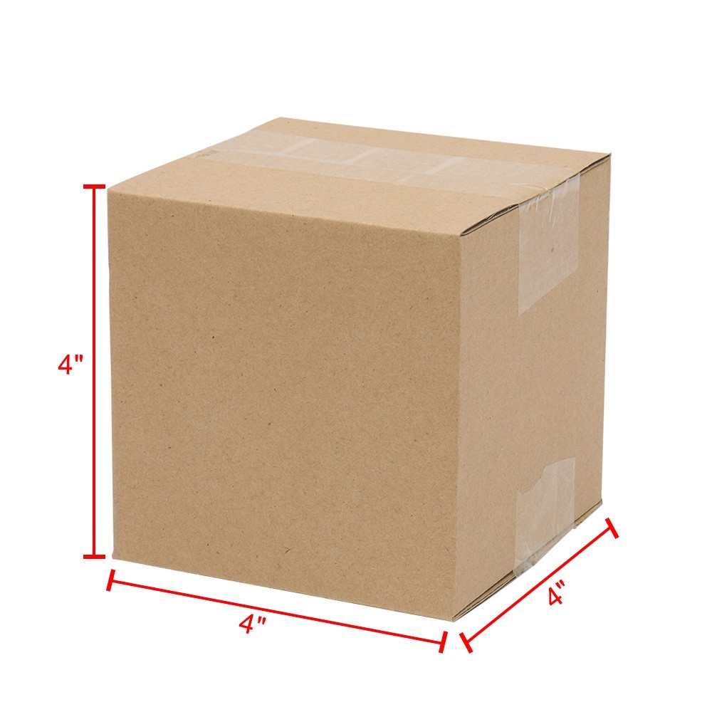 100Pcs 4x4x4″ Cardboard Paper Boxes Mailing Packing Shipping Corrugated Cartons