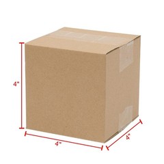 100Pcs 4x4x4″ Cardboard Paper Boxes Mailing Packing Shipping Corrugated Cartons