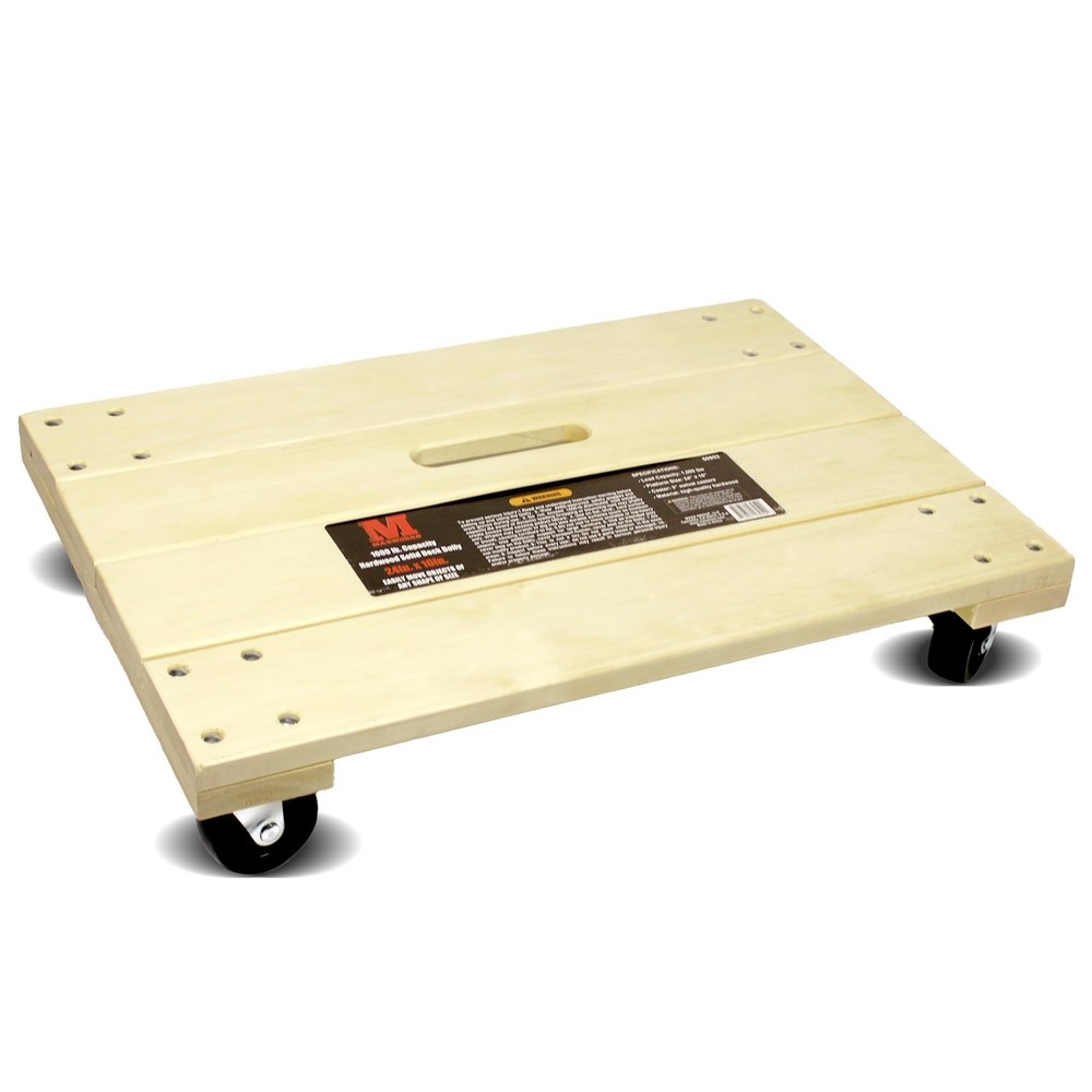 MaxWorks 50952 1000 lbs. Capacity 24 in. x 16 in. Hardwood Furniture Moving D…