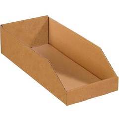 BBINBWZ818 Open Top Bin Boxes 8″ x 18″ x 4 1/2″ Oyster White Pack of 50)