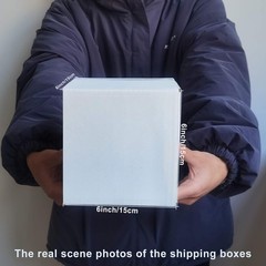 6x6x6 Inches White Shipping Boxes Set of 25