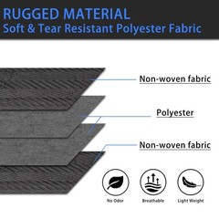 (2 Pack) Moving Blanket, 40″x 72″ Thick Moving Blankets Heavy Duty Furniture …