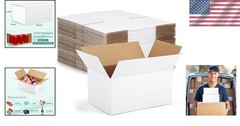 Brand New 10x7x5 Shipping Boxes – White, 30 Pack