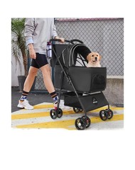 3 in 1 Pet Dog Stroller for Small Medium Dogs 10-50 lbs, Foldable C… Fast Ship
