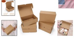 Kraft Corrugated 9x6x3 Packaging Boxes – Perfect for Small Business & Gifts
