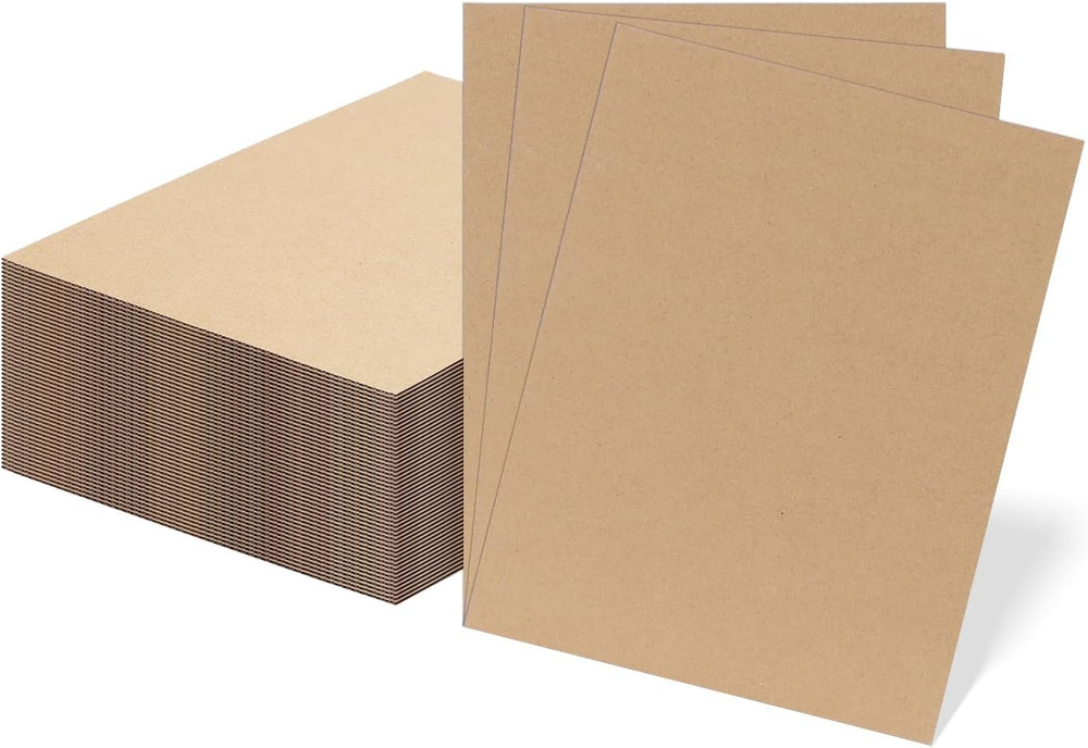 Corrugated Cardboard Sheets 8.5″x11″ Flat Inserts for Shipping Packing 50 Pack