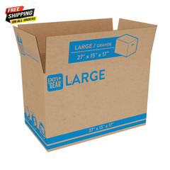 (10 Pack) Large Moving Boxes, 27L X 15W X 17H, Kraft