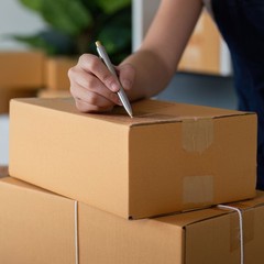 22 x 16 x 6″ Flat Corrugated Boxes, ECT-32 Brown Shipping/Moving Boxes 25/Bundle