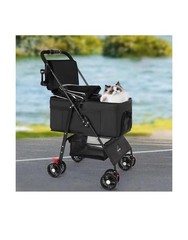 3 in 1 Pet Dog Stroller for Small Medium Dogs 10-50 lbs, Foldable C… Fast Ship