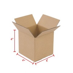100 corrugated paper boxes 4x4x4 – 10x10x10 cm yellow