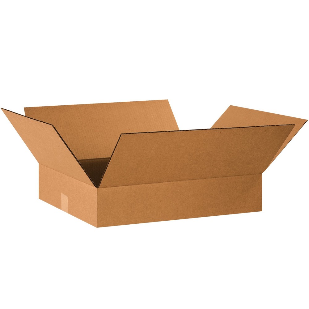 TAPE LOGIC 20 x 16 x 4 Corrugated Cardboard Boxes, Flat 20L x 16W x 4H, Pack of