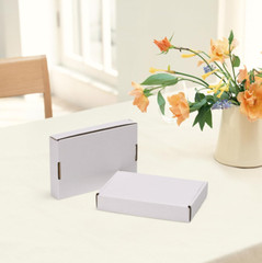50 Pack White Corrugated Shipping Mailer Small Packaging Packing Boxes 6x4x1