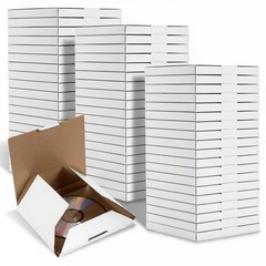 50 Pcs CD Mailer Boxes – Corrugated Shipping Boxes for Moving, Storage & Packagi