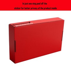 10.5×6.3×2 Inch Red Shipping Packaging Hard Corrugated Cardboard Gift Box