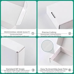 6 x 6 x 2 Inch 50 Pack Recyclable Gift Mailers Corrugated Shipping Boxes